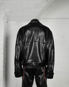 Jaron Baker Leather Jacket Studio Back