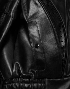 Jaron Baker Leather Jacket Studio Leather Pocket Detail