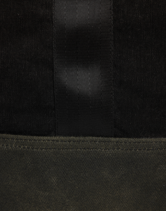 Canvas Duffle Flay Lay Zoom Detail Stitching