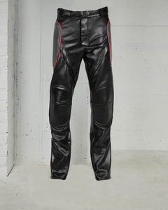 Jaron Baker Moto Pant Leather Studio Flat Lay